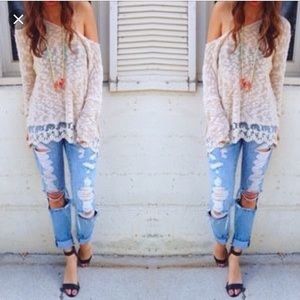 LF lace sweater